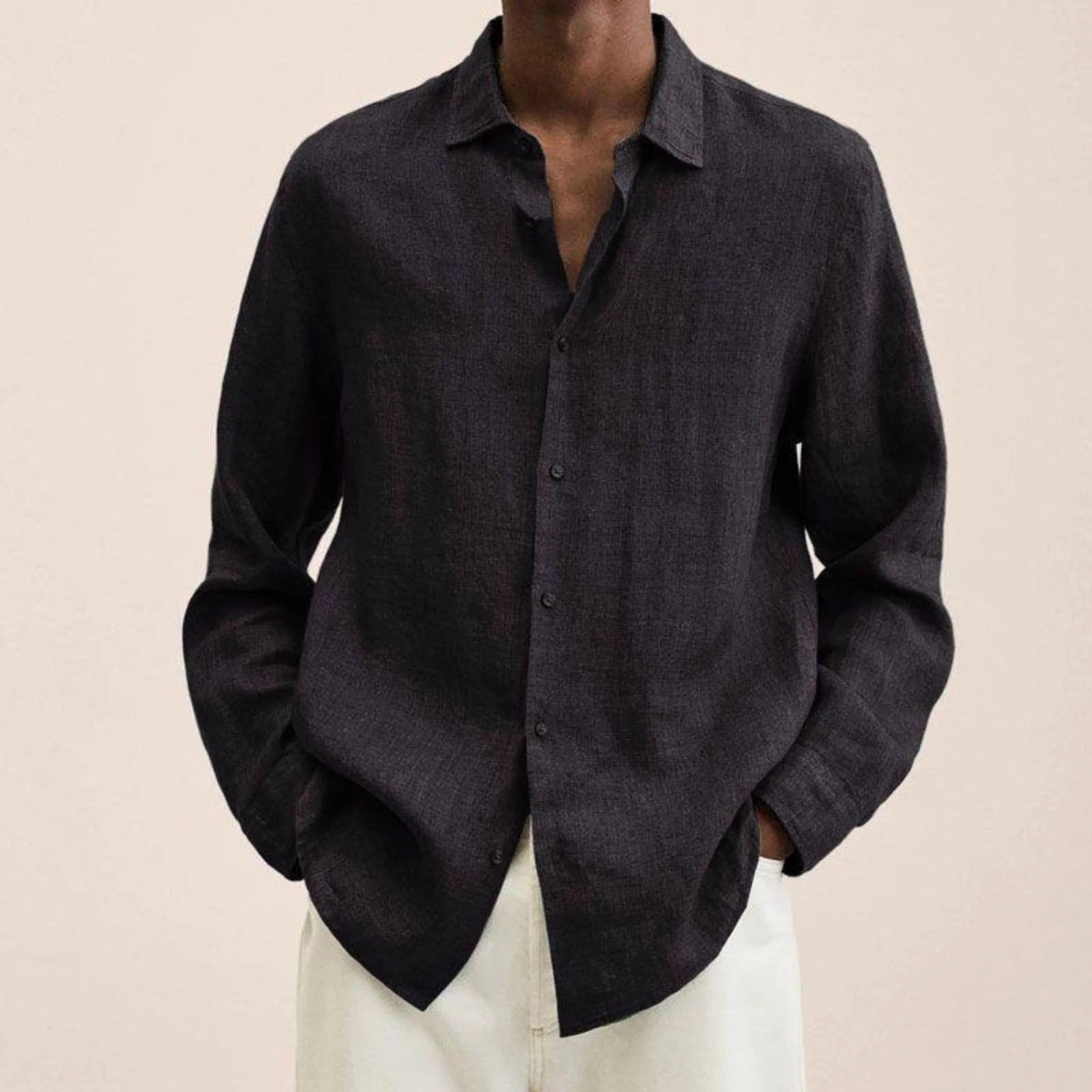 Heren Overhemd Slim-Fit Klassiek 2