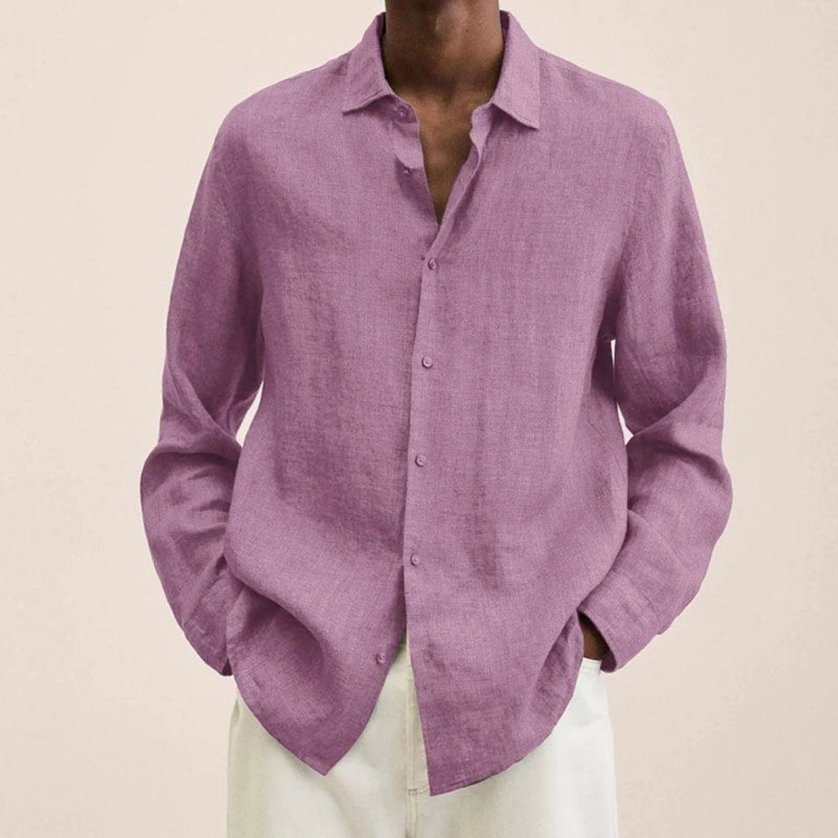 Heren Overhemd Slim-Fit Klassiek 3