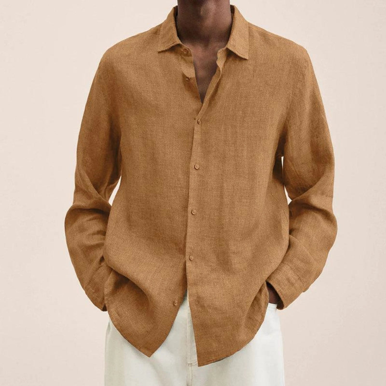 Heren Overhemd Slim-Fit Klassiek 4
