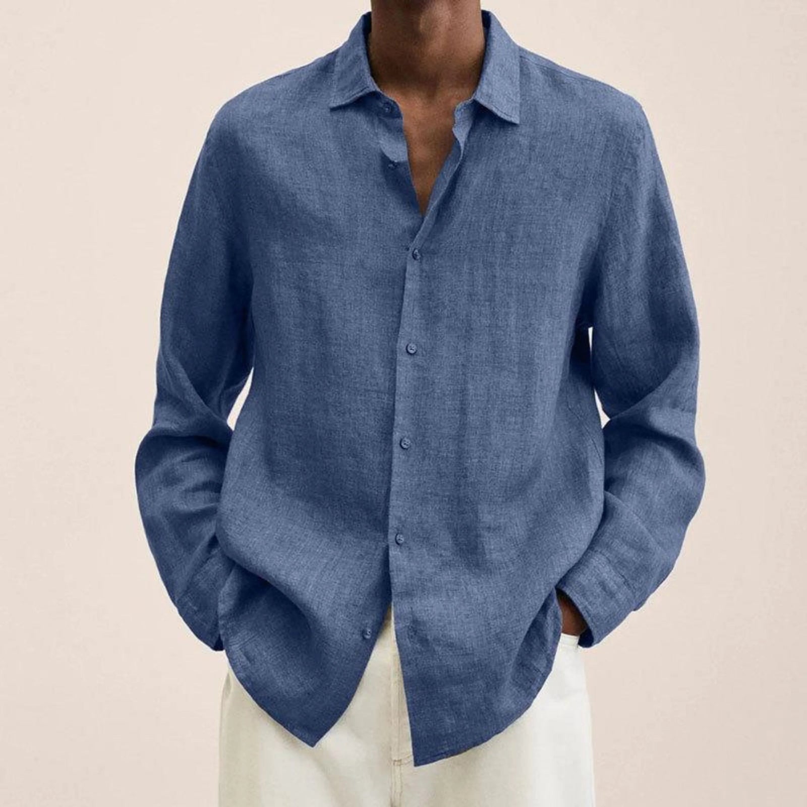 Heren Overhemd Slim-Fit Klassiek 7