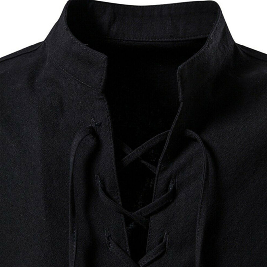 Heren Overhemd V-hals Casual Stijl 1