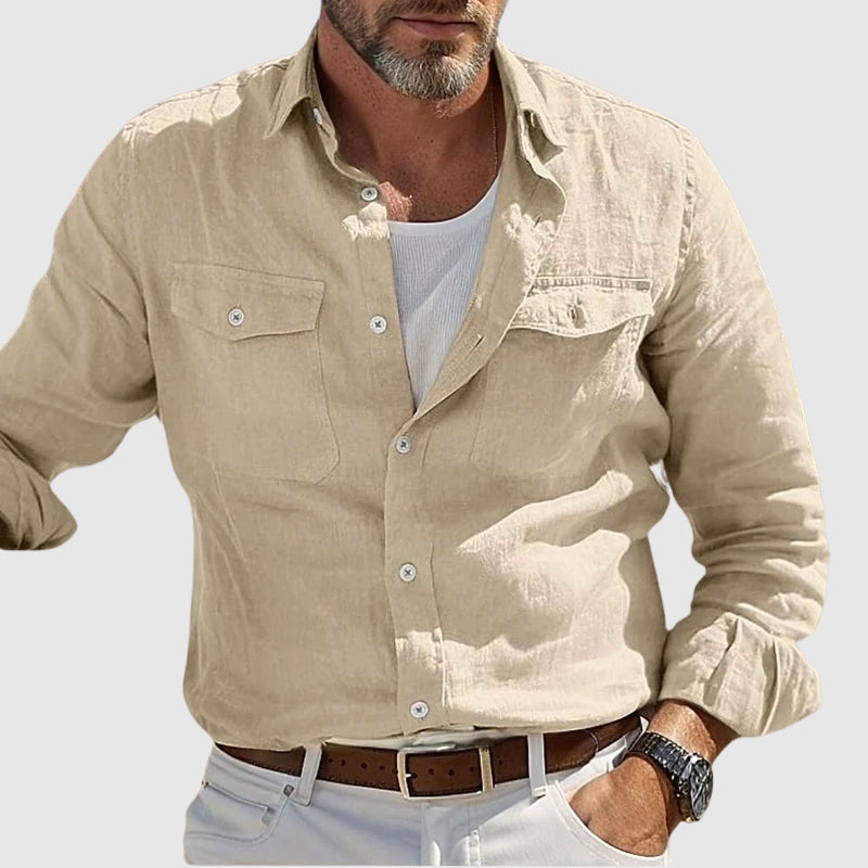 Heren Overhemd Vintage Stijl 1