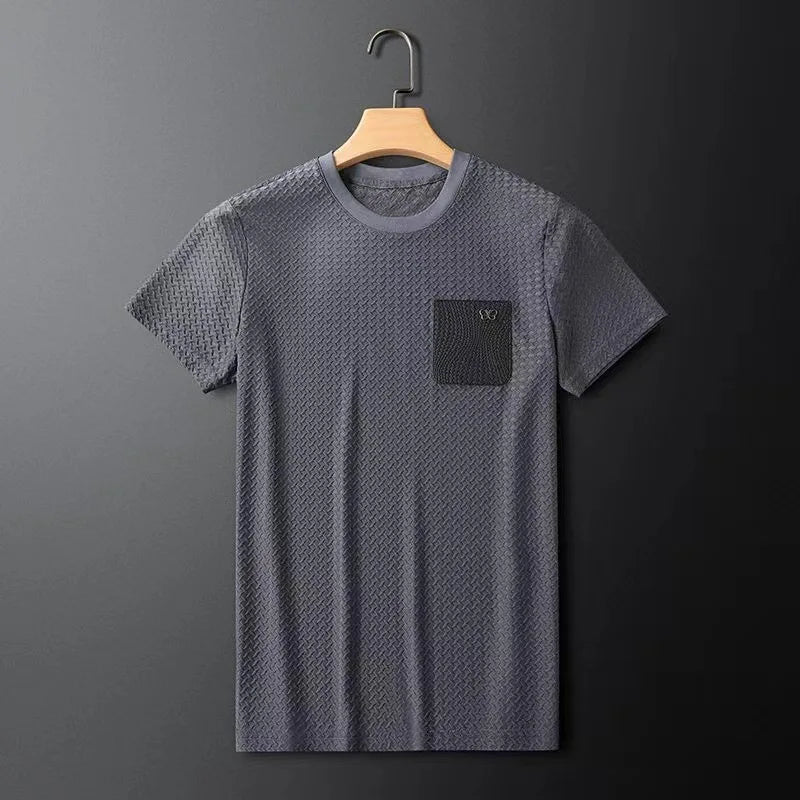 Heren Overhemd Wafelgebreid Casual Aansluitende Pasvorm 1