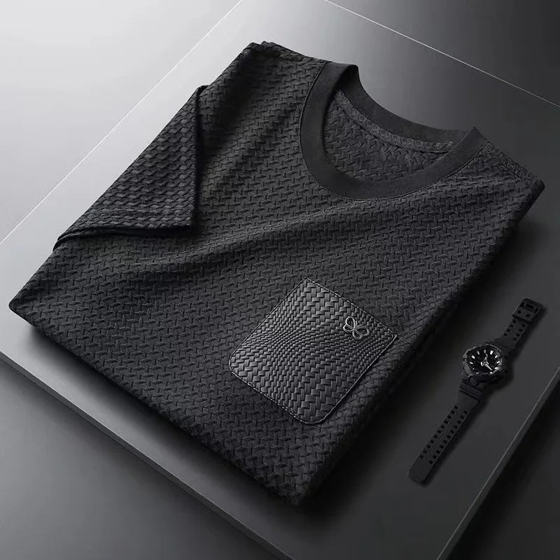 Heren Overhemd Wafelgebreid Casual Aansluitende Pasvorm 3