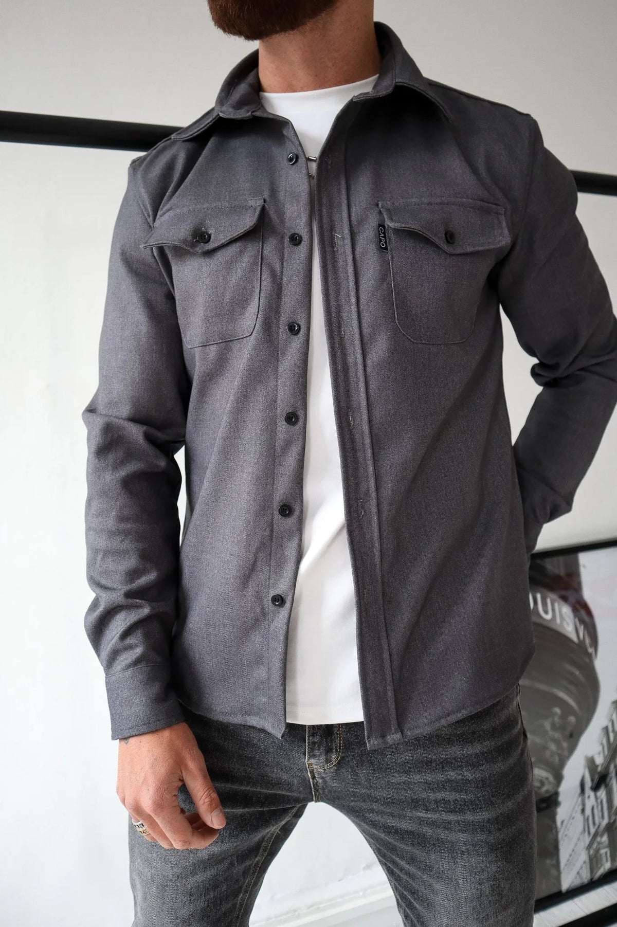 Heren Overhemdjack Modern Stijlvol voor Casual en Formele Gelegenheden 5