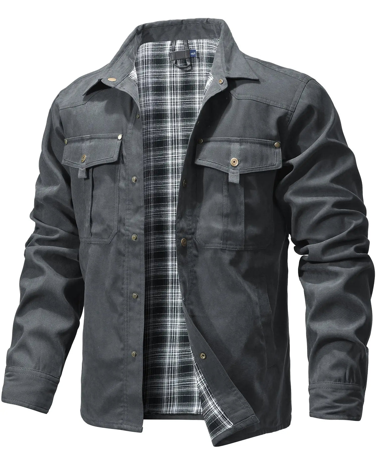 Heren Overshirt Casual Flanel 100% Polyester 10