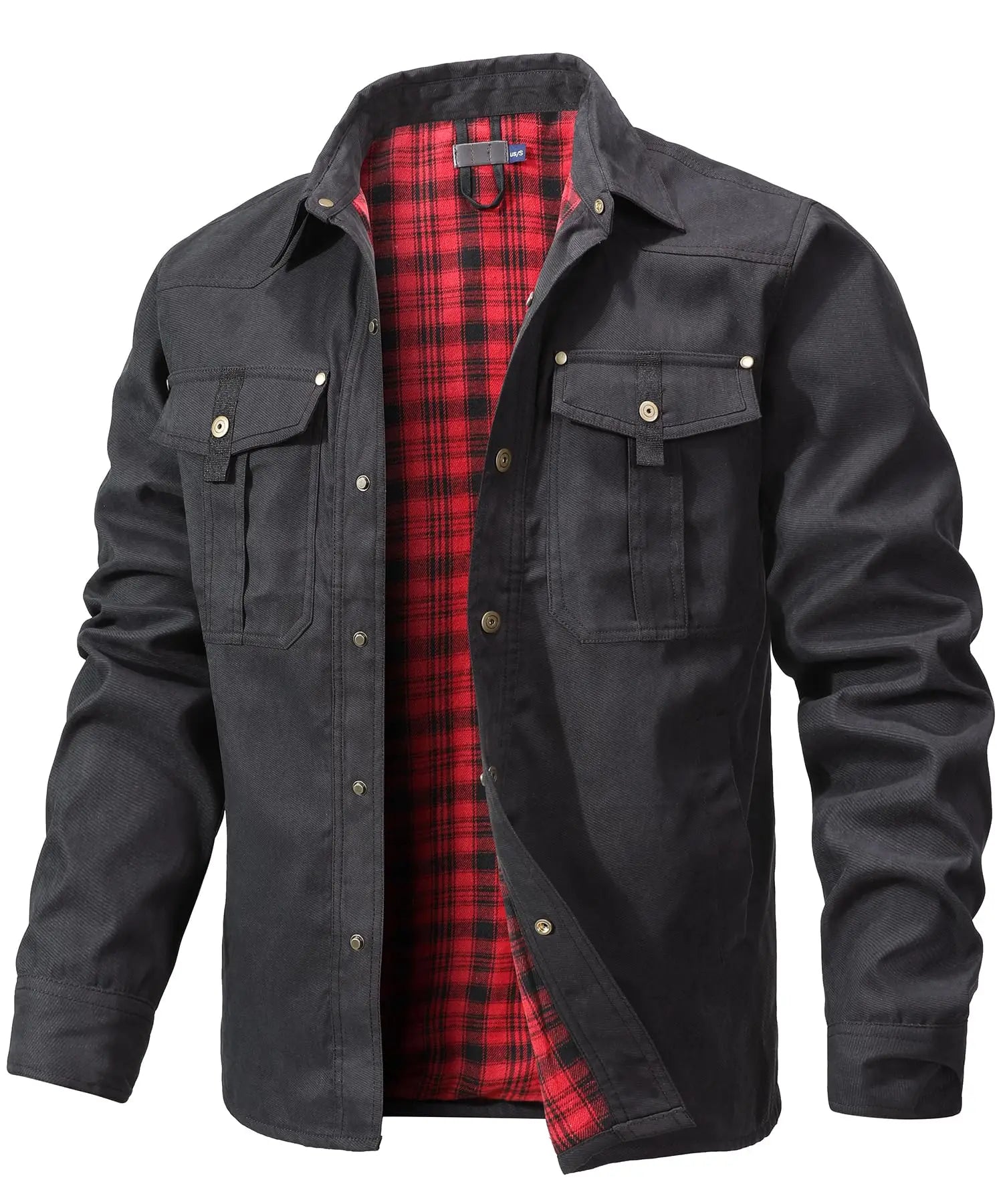 Heren Overshirt Casual Flanel 100% Polyester 11
