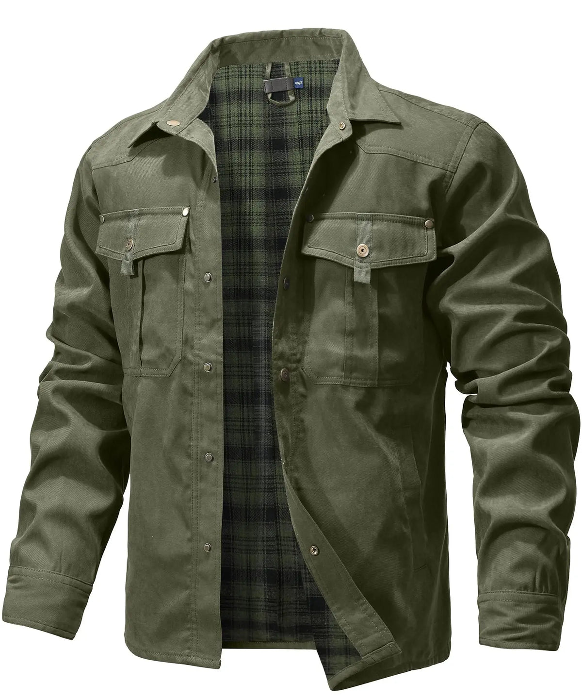Heren Overshirt Casual Flanel 100% Polyester 9