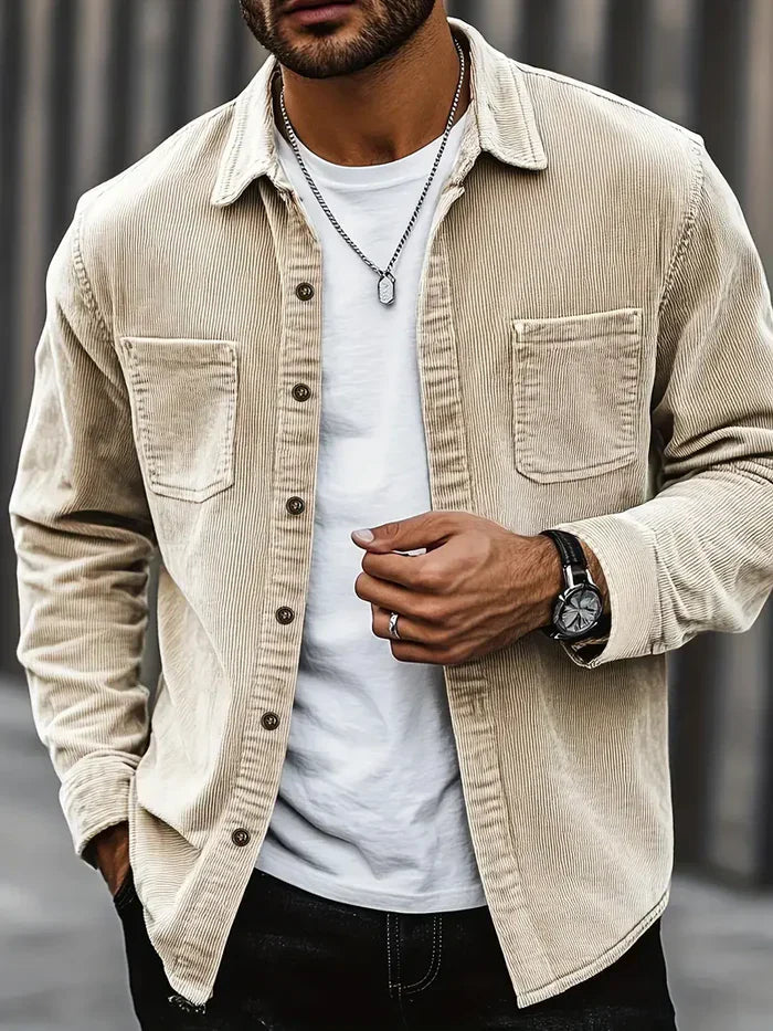 Heren Overshirt Casual Met Lange Mouwen 1