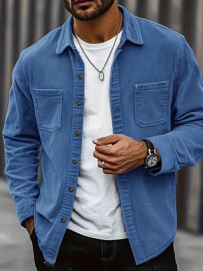 Heren Overshirt Casual Met Lange Mouwen 2
