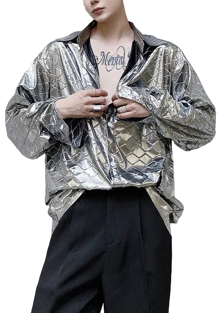 Heren Oversized Geruite Casual Herfstjas 0