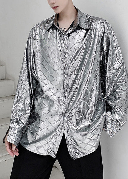 Heren Oversized Geruite Casual Herfstjas 1
