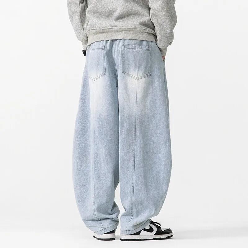 Heren Oversized Jeans met Taps Toelopende Manchetten 2