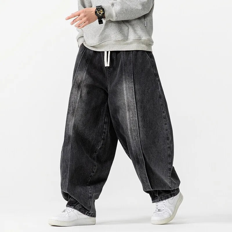 Heren Oversized Jeans met Taps Toelopende Manchetten 5
