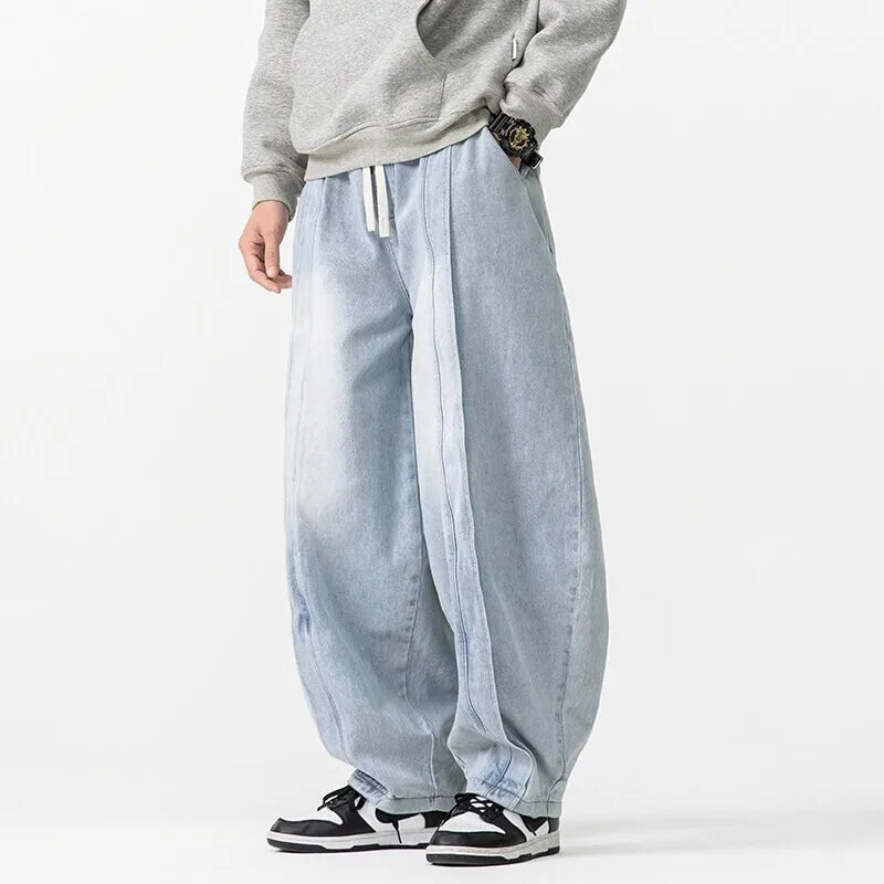 Heren Oversized Jeans met Taps Toelopende Manchetten 6