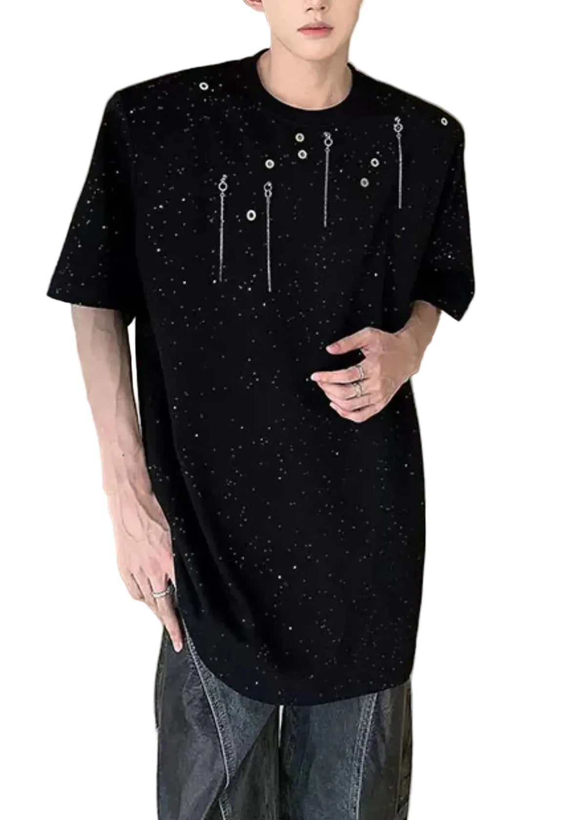 Heren Oversized Shirt Zomerstijl 0