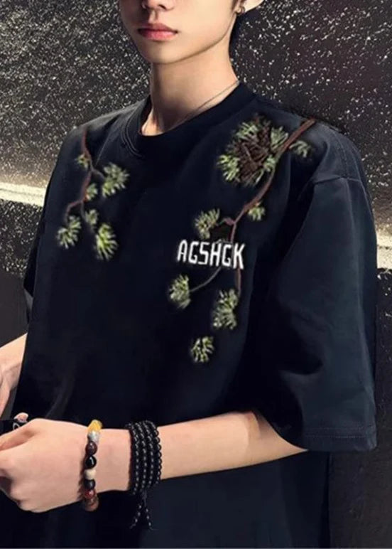 Heren Oversized T-shirt Met Print Zomerse Stijl 1