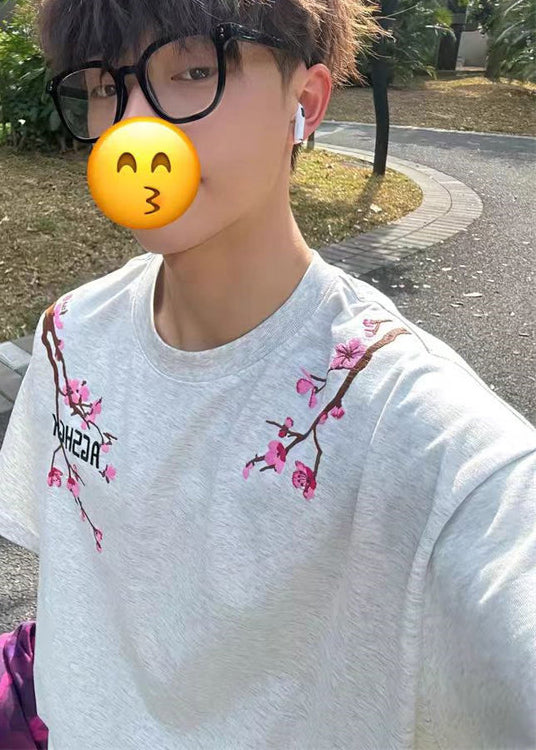 Heren Oversized T-shirt Met Print Zomerse Stijl 2