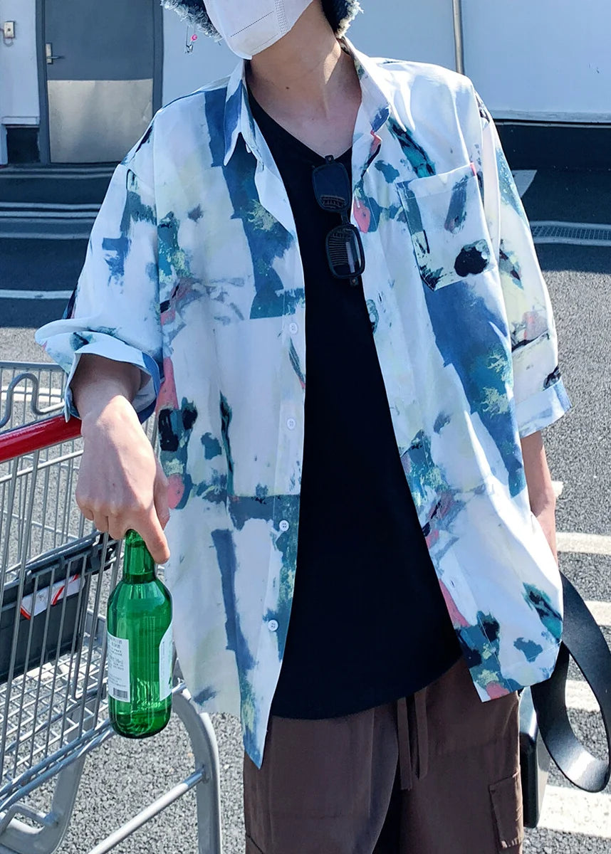 Heren Oversized Tourshirt Met Print Casual 1