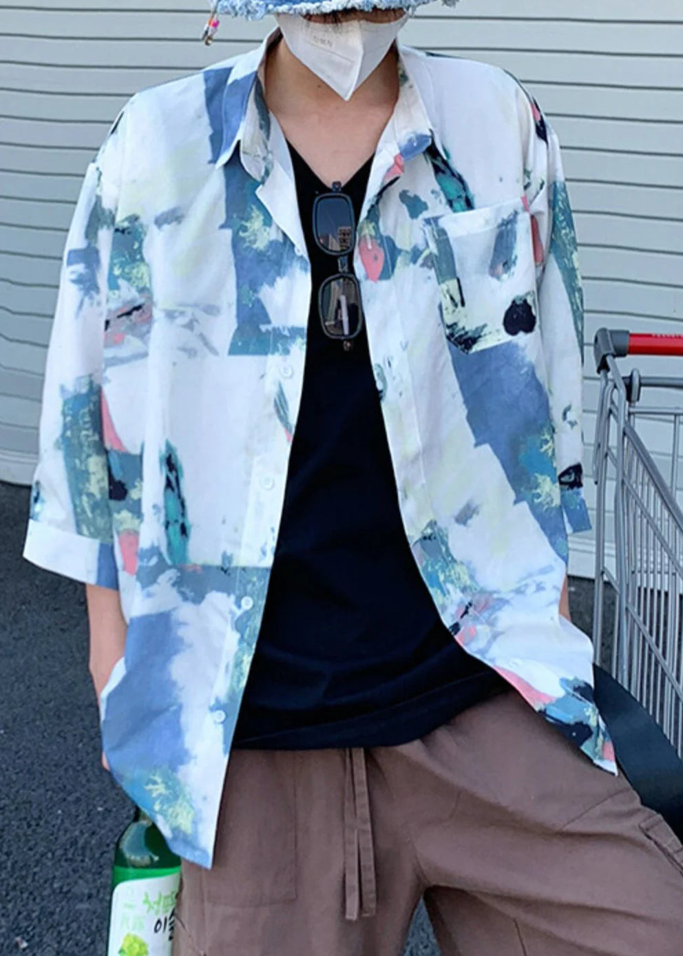 Heren Oversized Tourshirt Met Print Casual 3