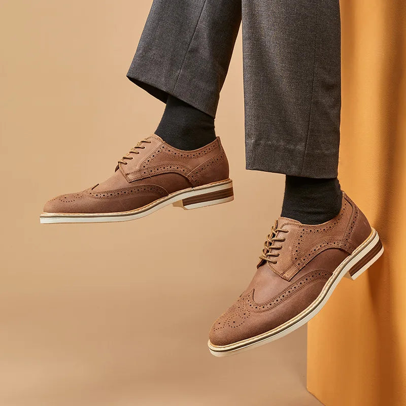 Heren Oxford Schoenen Vleugeltip Stijl 1