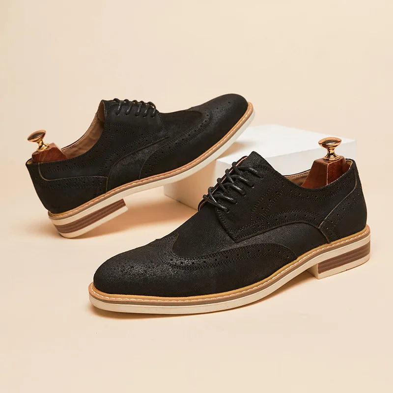 Heren Oxford Schoenen Vleugeltip Stijl 2