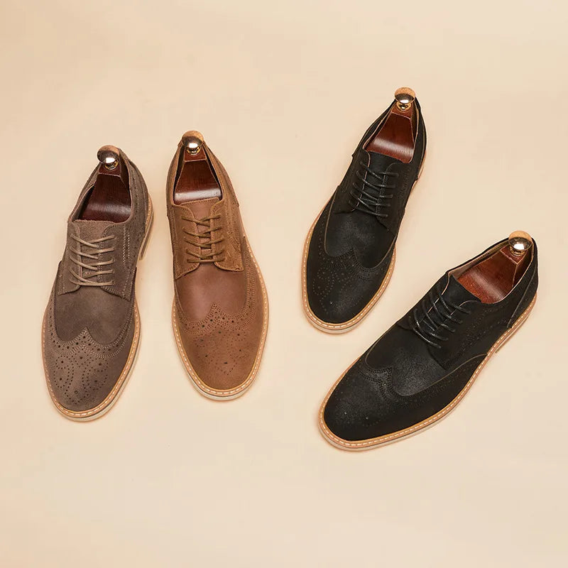 Heren Oxford Schoenen Vleugeltip Stijl 4
