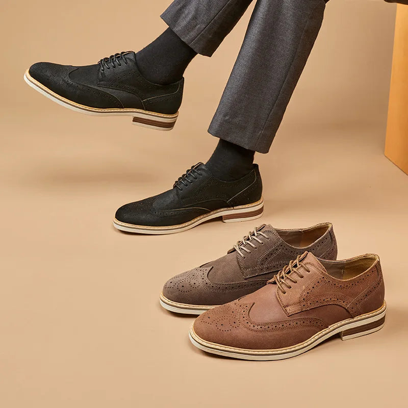 Heren Oxford Schoenen Vleugeltip Stijl 5