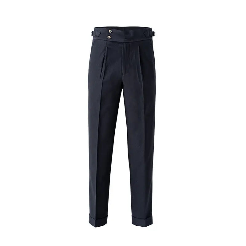 Heren Pantalon Klassieke Snit Met Dubbele Sluiting 4