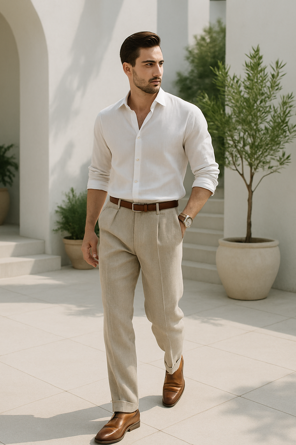 Heren Pantalon Vrijetijdstijl Rechte Pijpen Ademend Materiaal 2