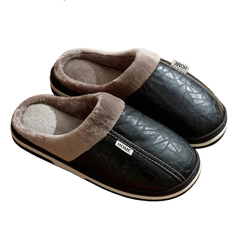 Heren Pantoffels Met Pluche Voering 0