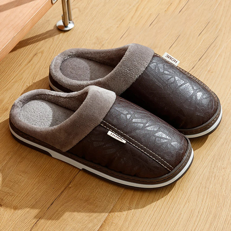 Heren Pantoffels Met Pluche Voering 1