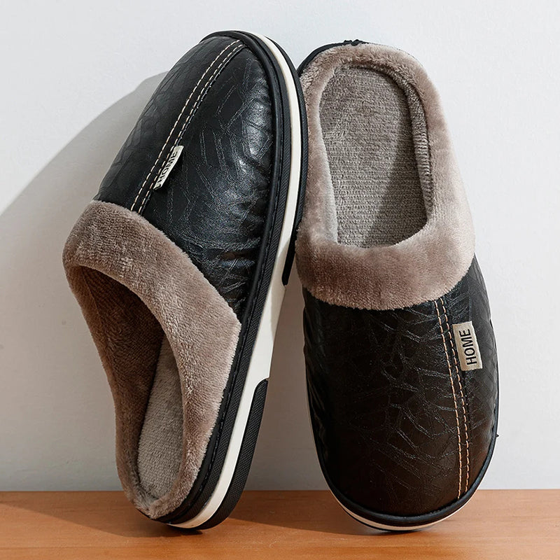 Heren Pantoffels Met Pluche Voering 3