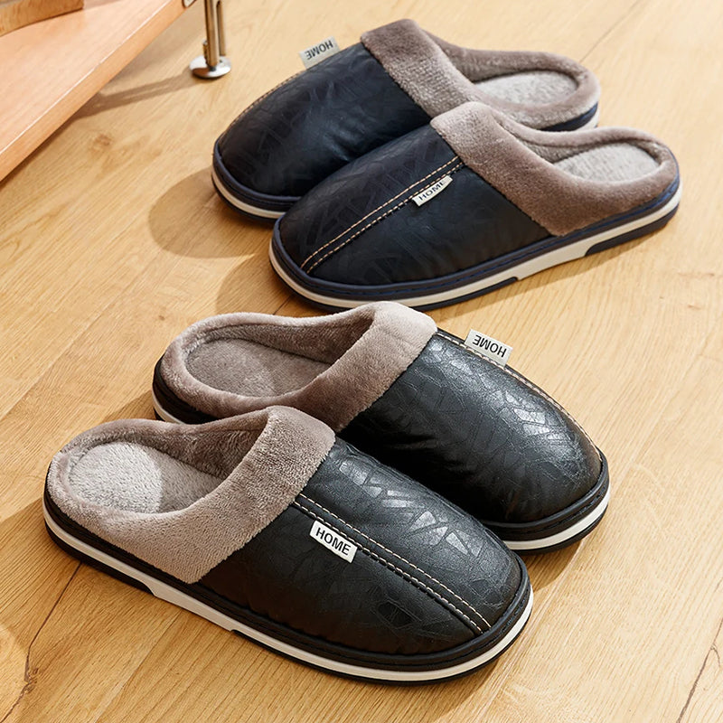 Heren Pantoffels Met Pluche Voering 4