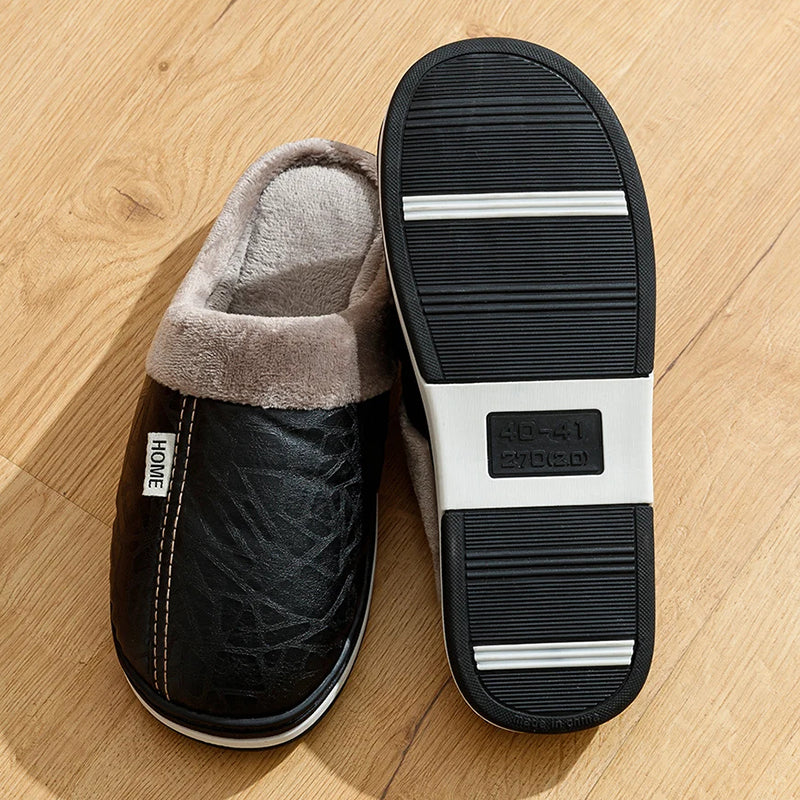 Heren Pantoffels Met Pluche Voering 5
