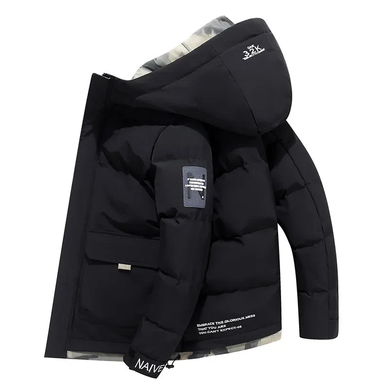 Heren Parka Jas Met Gewatteerde Binnenvoering Voor Koude Wintermaanden 0