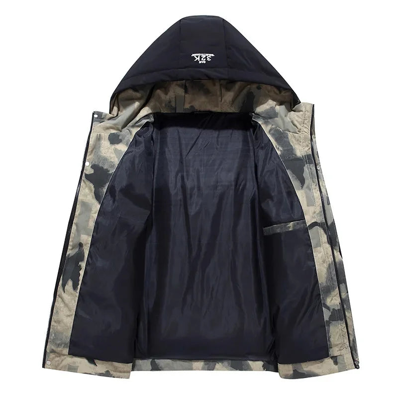 Heren Parka Jas Met Gewatteerde Binnenvoering Voor Koude Wintermaanden 3