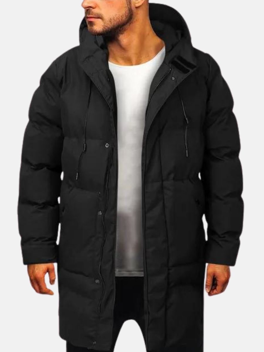 Heren Parka Jas Minimalistisch Voor Winter Activiteiten 0