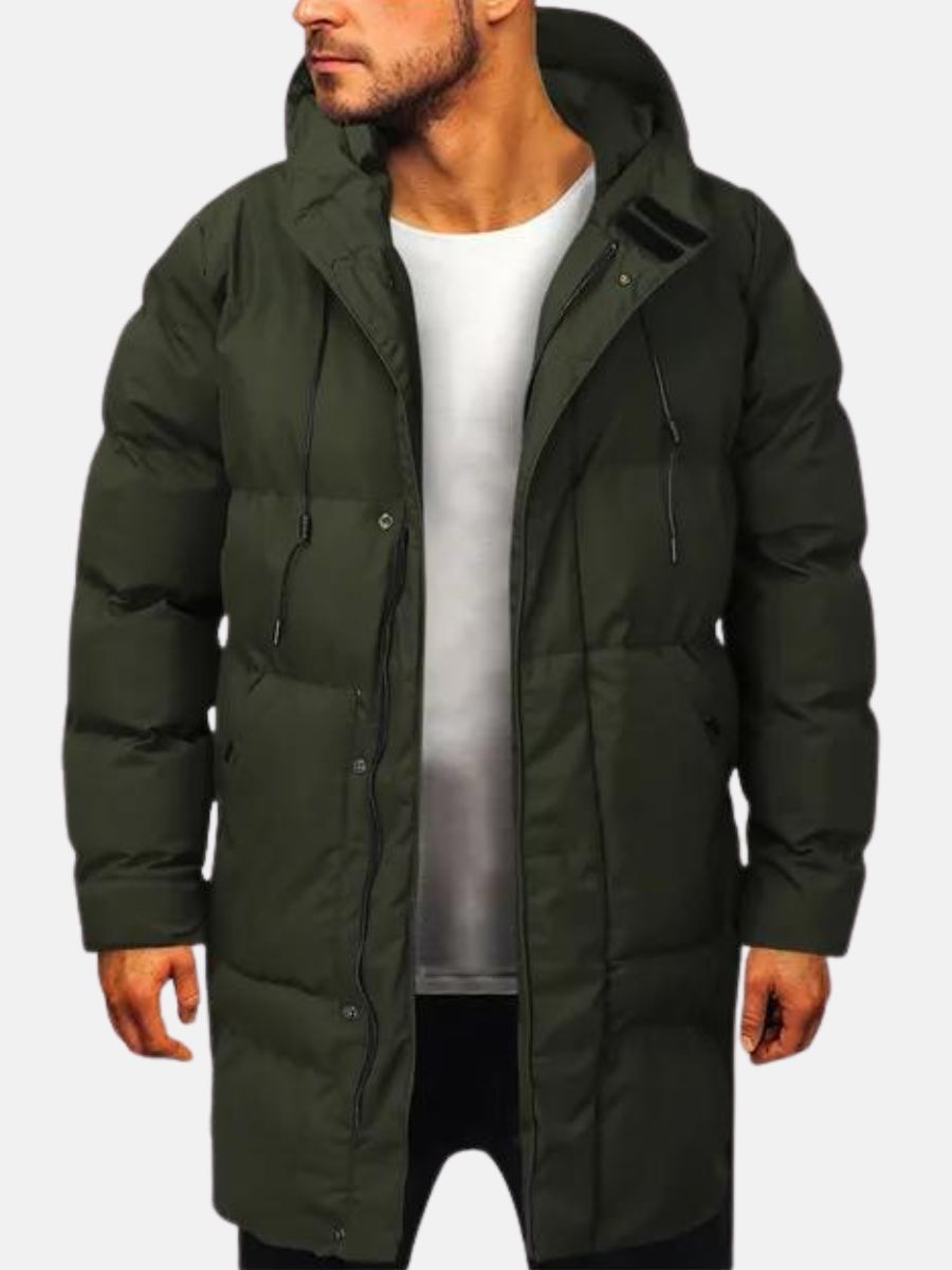 Heren Parka Jas Minimalistisch Voor Winter Activiteiten 2