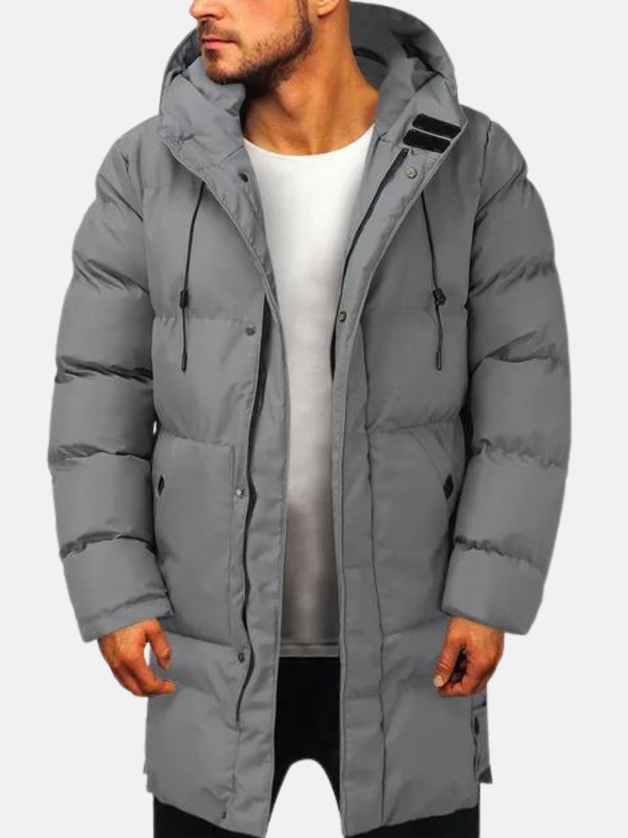 Heren Parka Jas Minimalistisch Voor Winter Activiteiten 3