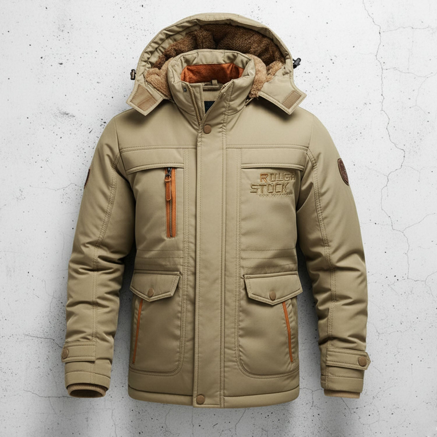 Heren Parka met Capuchon en Cargozakken 3