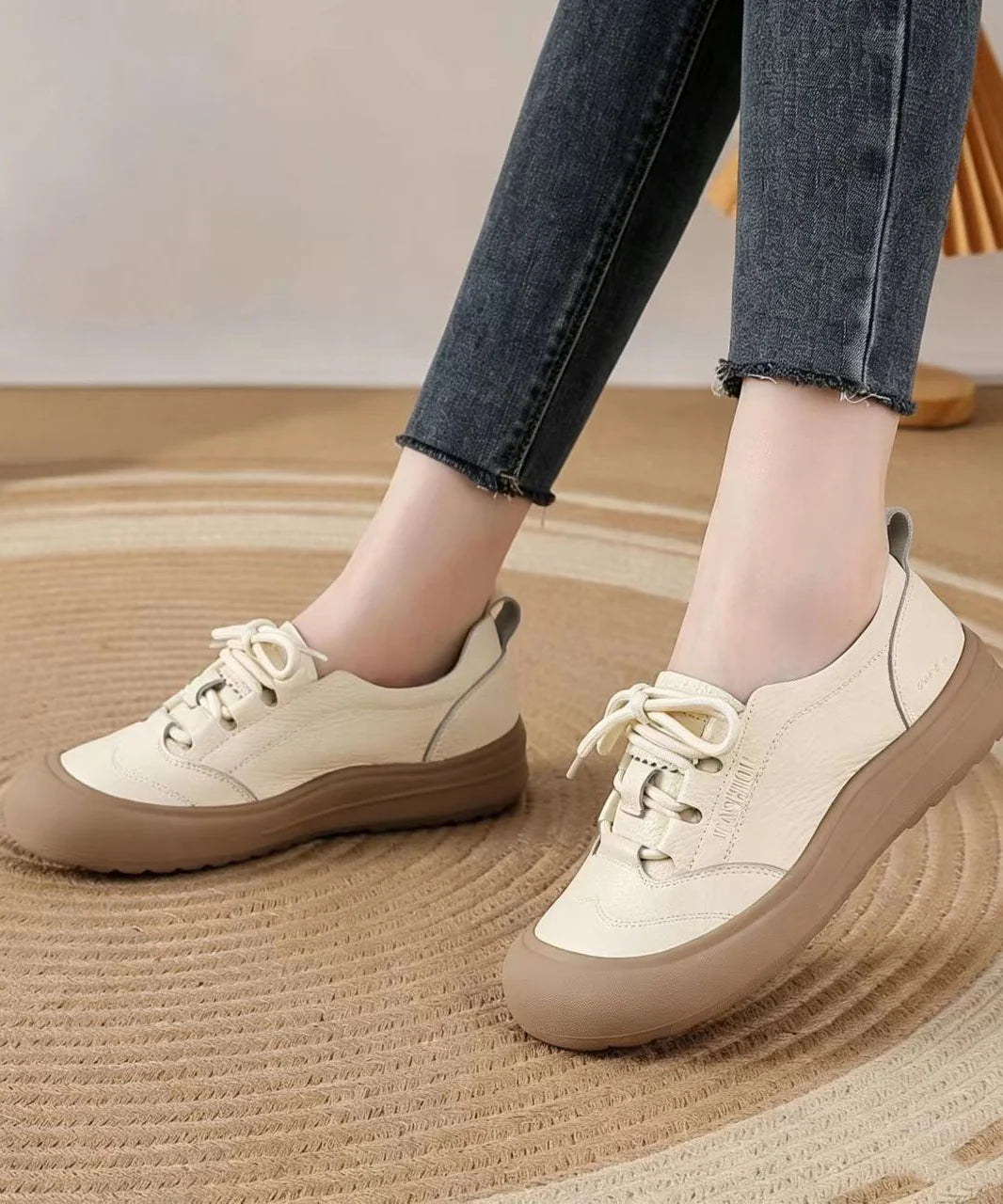 Heren Platte Casual Schoenen Met Vetersluiting 2