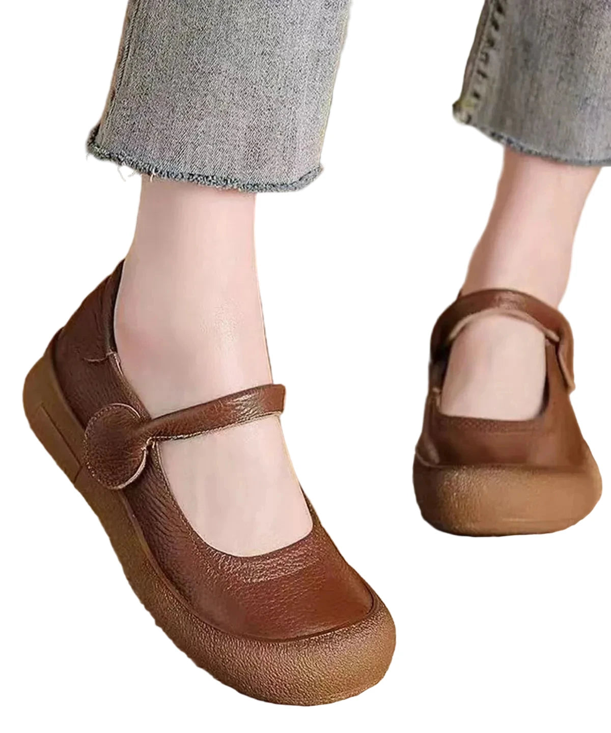 Heren Platte Schoenen Met Gesp Casual Stijl 0