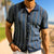 Heren Polo Shirt Chevron Knopsluiting Ademend Katoen 1