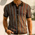 Heren Polo Shirt Chevron Knopsluiting Ademend Katoen 2