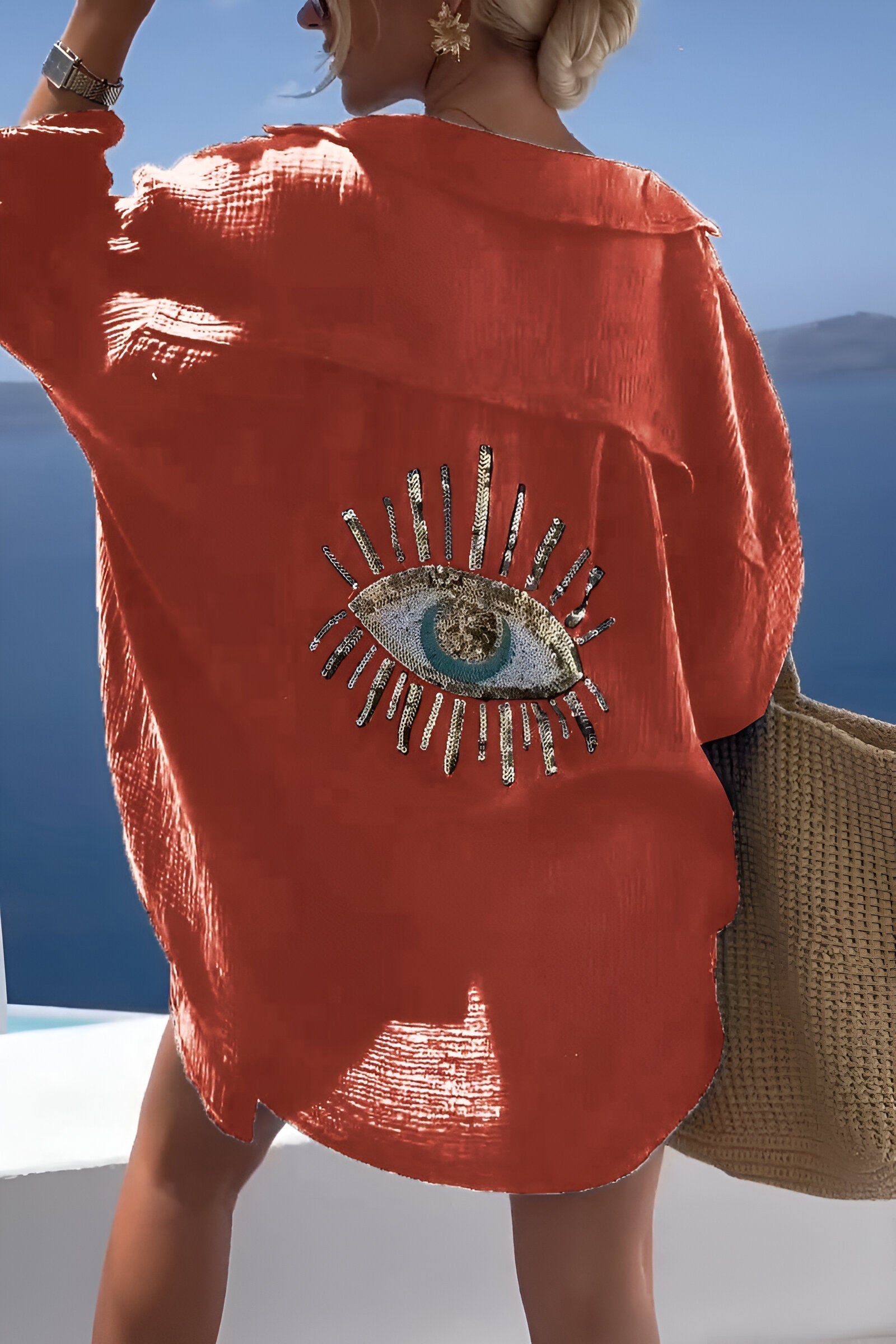 Heren Polo Shirt Met Kralen Design Casual Look 7