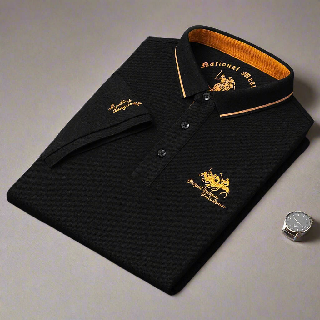 Heren Polo Stijlvol Geborduurd Katoen 4