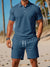 Heren Polo en Short Set Ton-sur-Ton Gebreide Stof 3