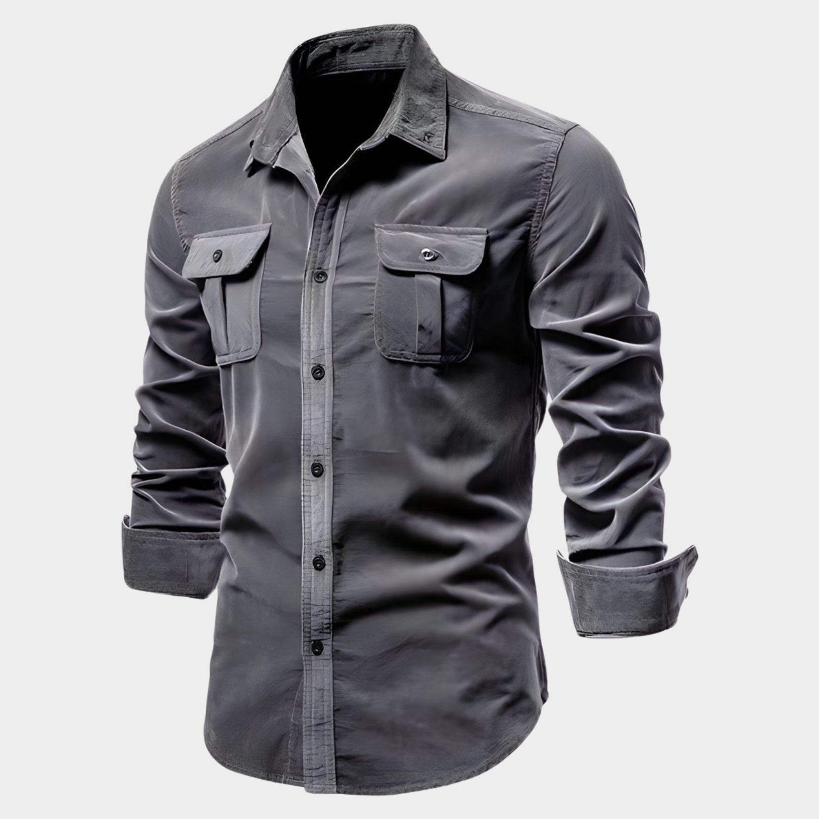 Heren Polo met Lange Mouwen Casual Stijl 1