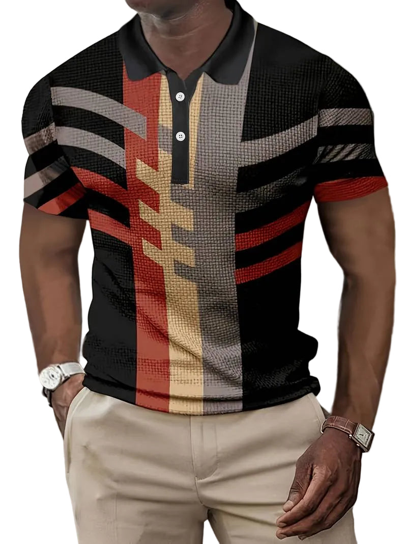 Heren Poloshirt Casual Vintage Stijl 0